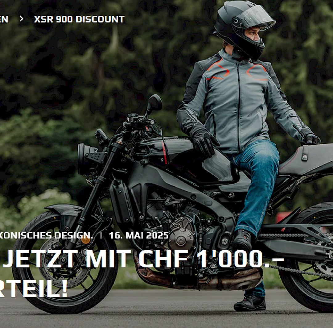 Rabatt auf die XSR900 MY22!